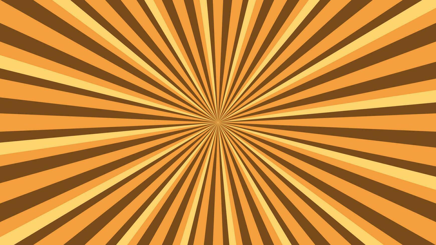abstract yellow and brown sunburst pattern background for modern graphic design element. shining ray cartoon with colorful for website banner wallpaper and poster card decoration vector