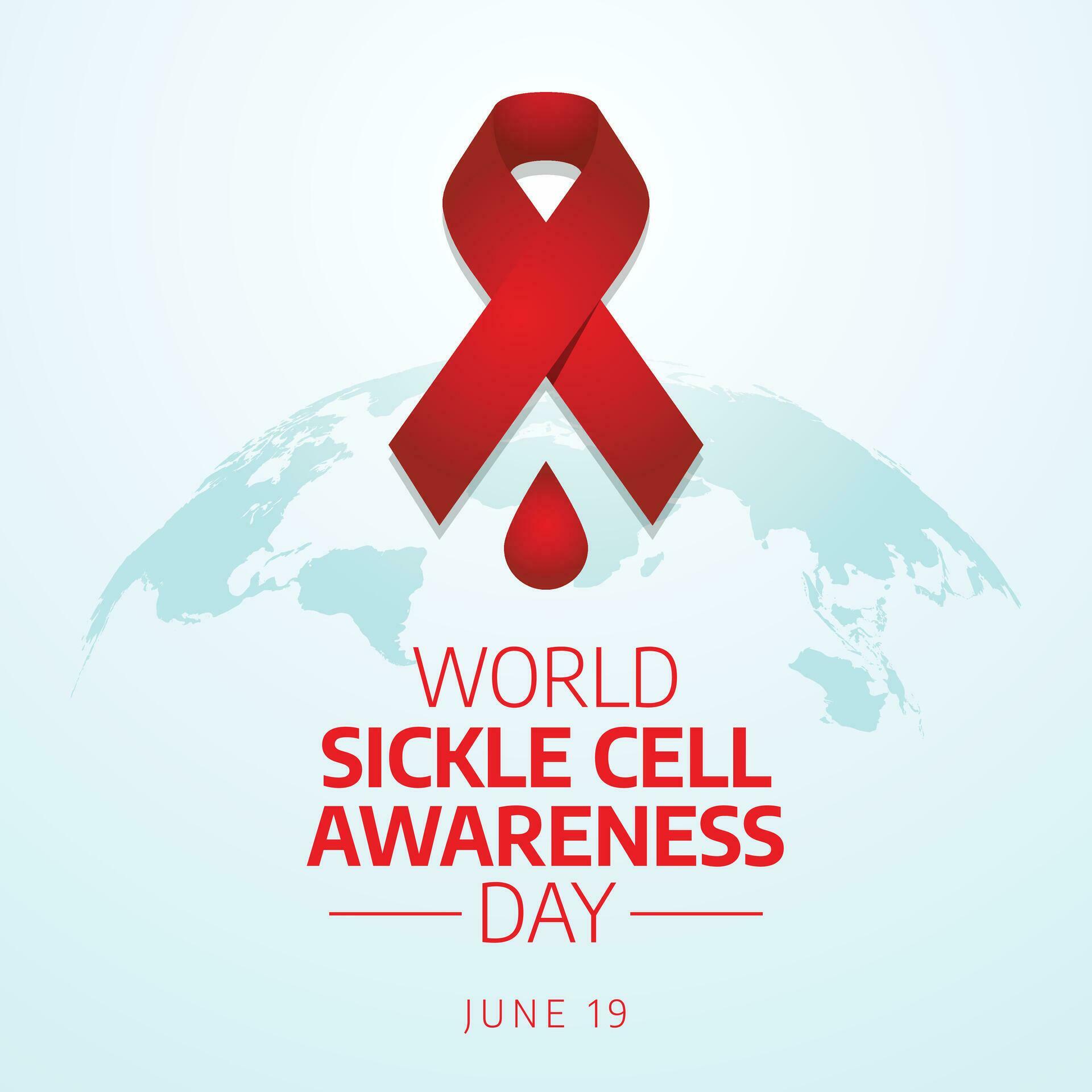 vector graphic of World Sickle Cell Awareness Day good for World Sickle