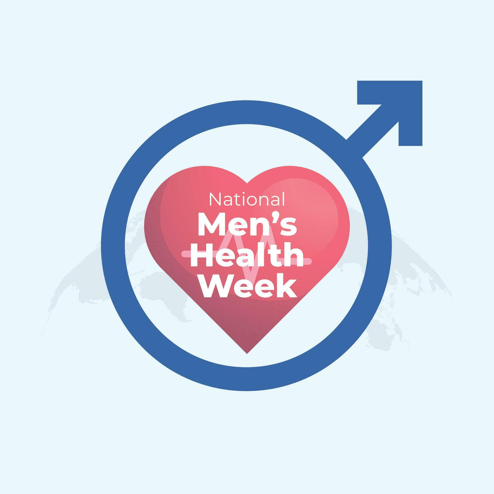vector graphic of National Men's Health Week good for National Men's