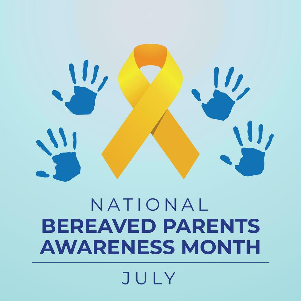 vector graphic of Bereaved Parents Awareness Month good for Bereaved