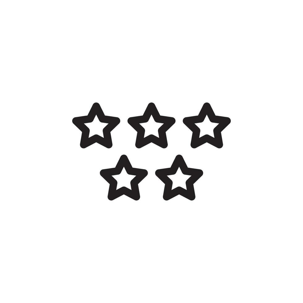 star rating icon vector