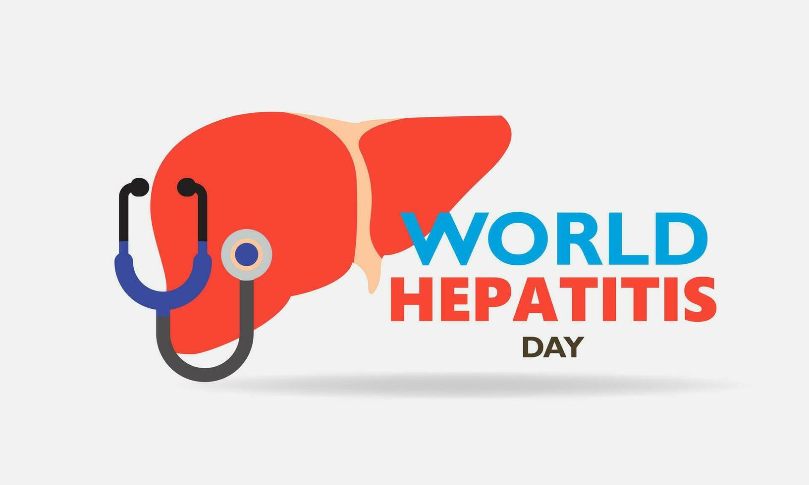 World hepatitis day, vector illustration