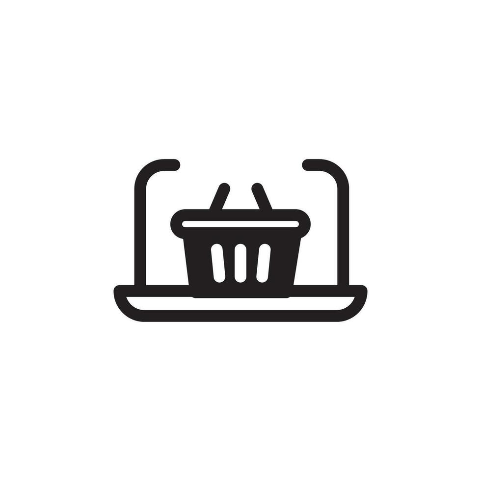 shopping cart icon vector