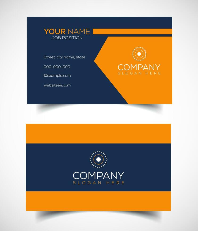 Creative and modern corporate business card template vector