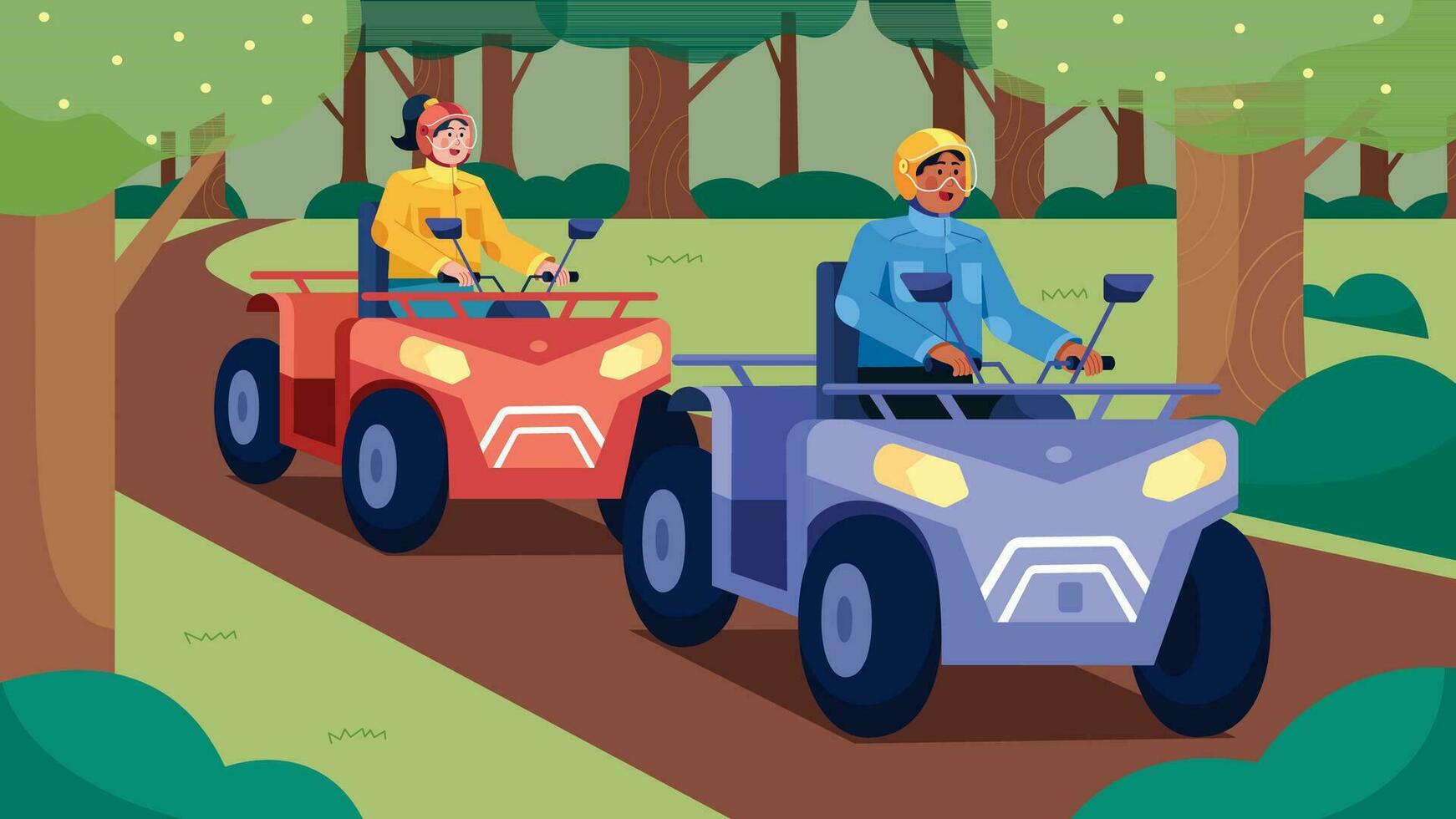 ATV Quad Bike vector