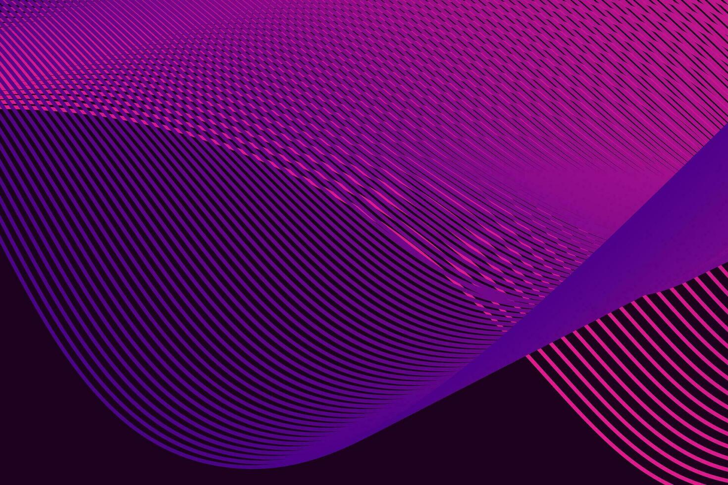 wave background line with color pik and purple. vector