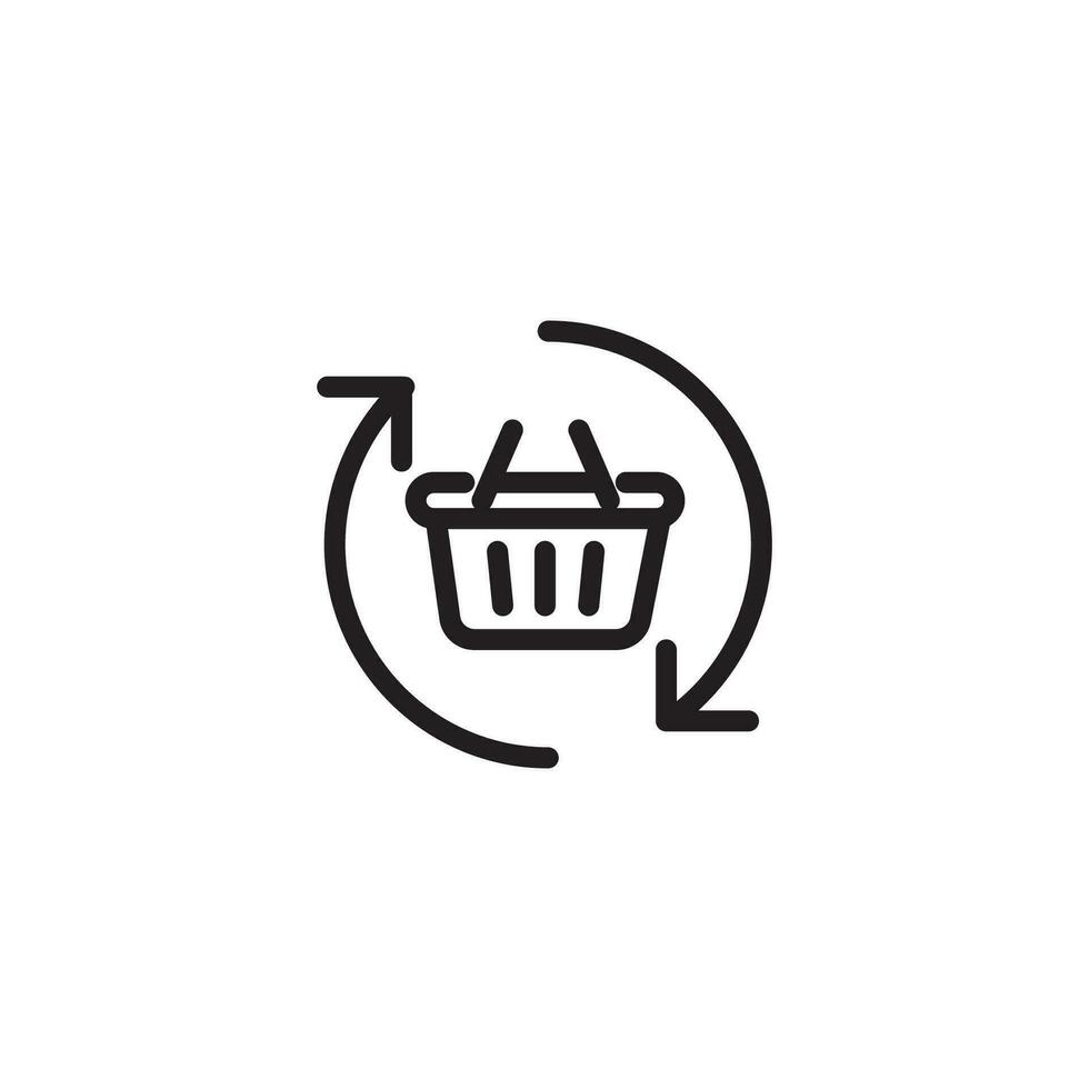 shopping cart icon vector