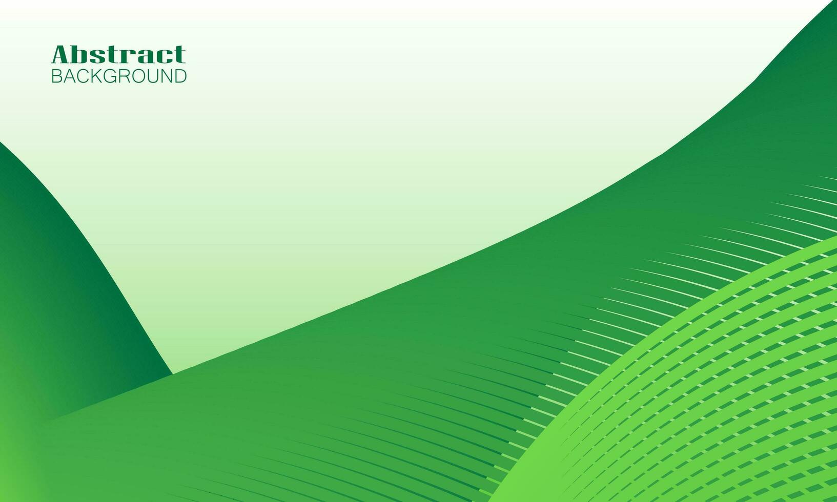 Abstract wave element for design Green. Stylized line art background. Colorful shiny wave with lines created using blend tool. vector