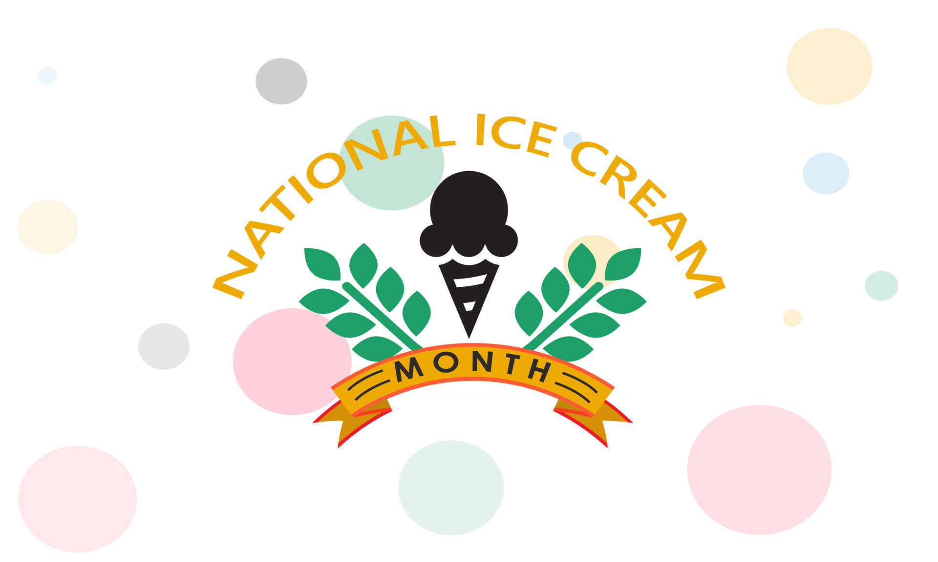 National Ice Cream Day July 17. holiday concept. template for