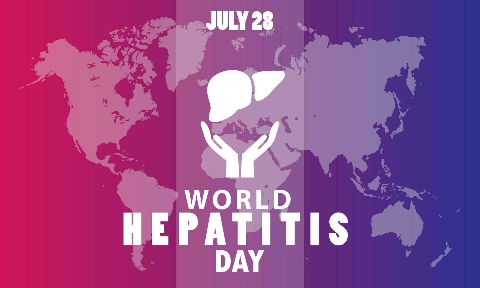 World hepatitis day, vector illustration