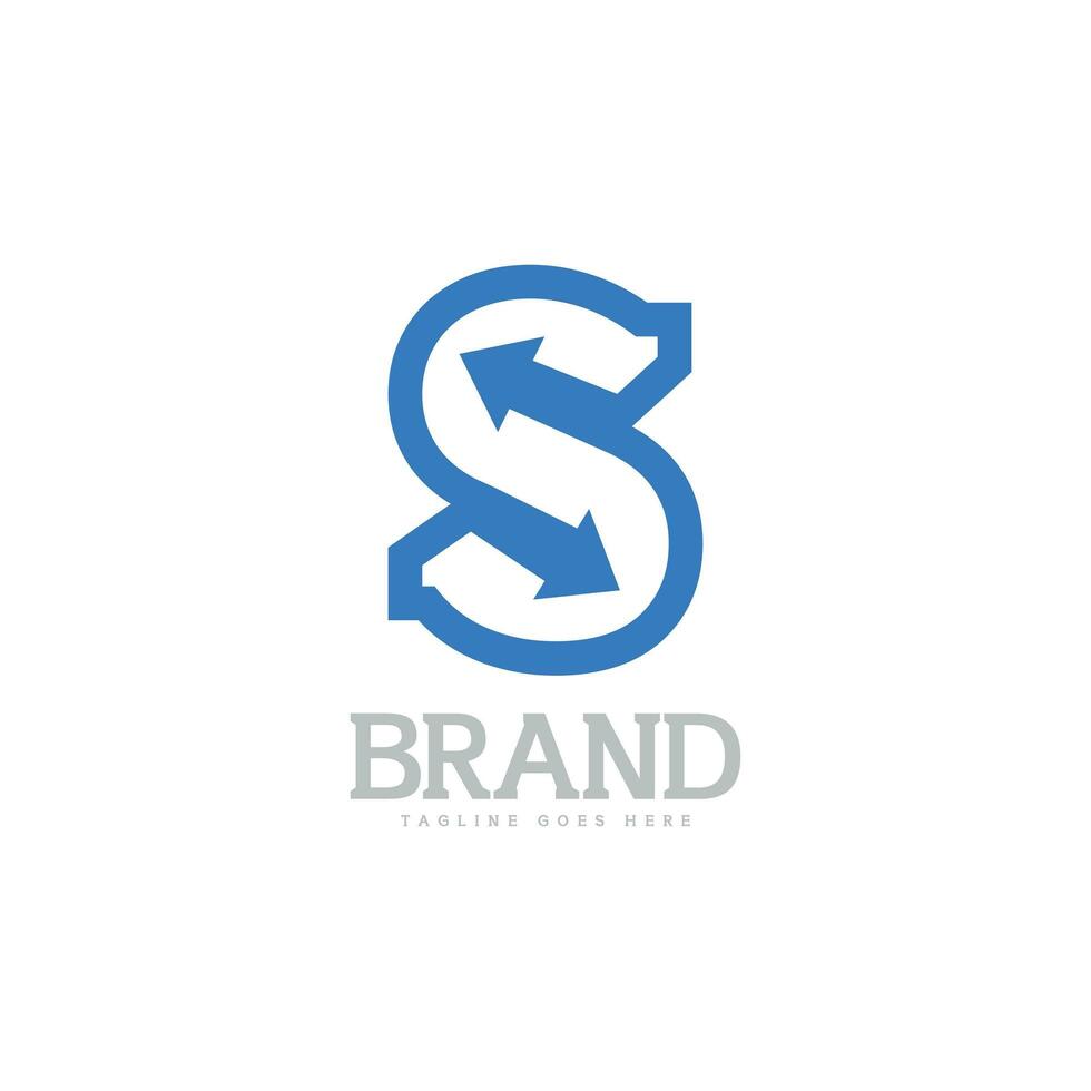 Vector letter S logo with modern and unique Marketing concept premium vector