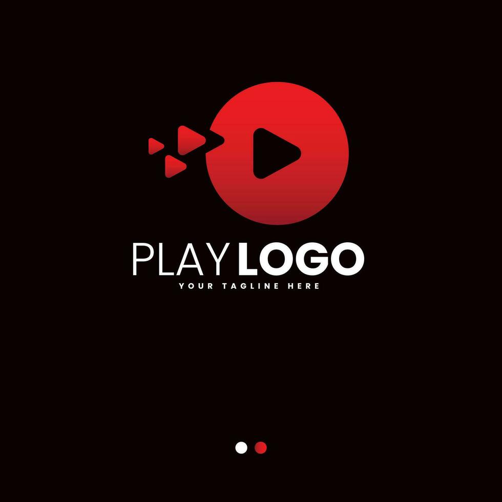 Free Play Media Logo Design. Creative Idea logos designs Vector illustration template