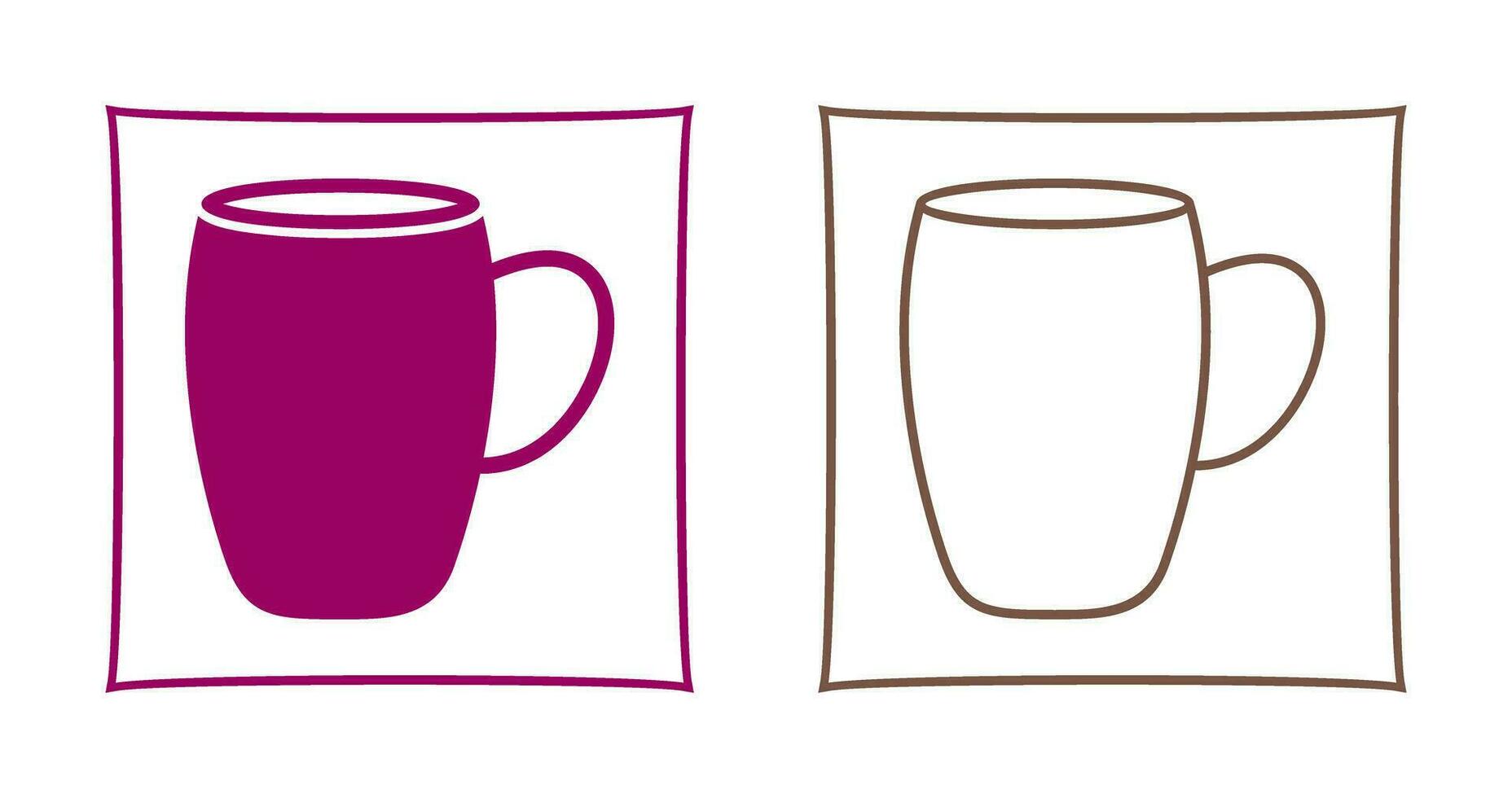 icono de vector de taza