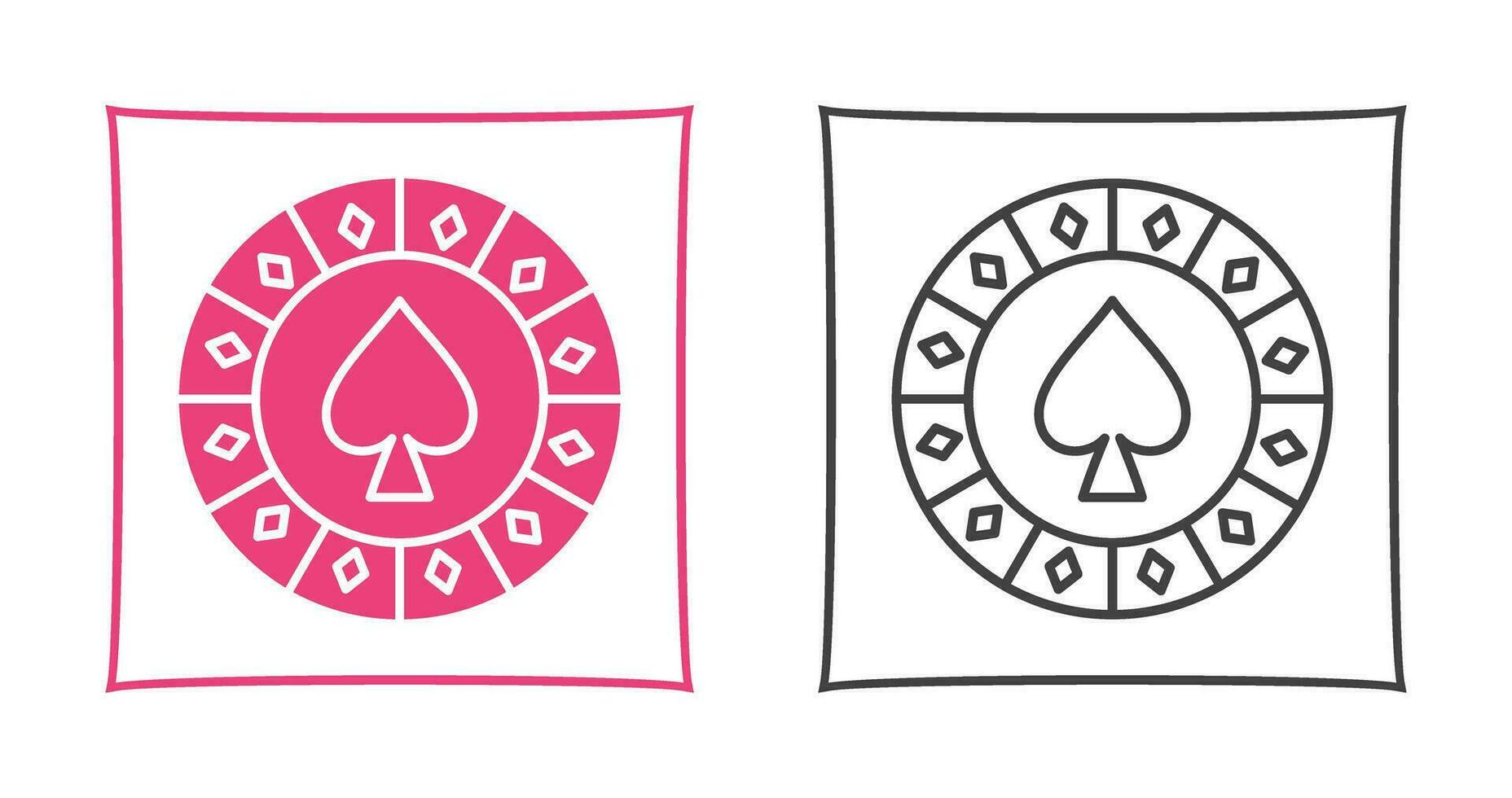 Spade Chip Vector Icon
