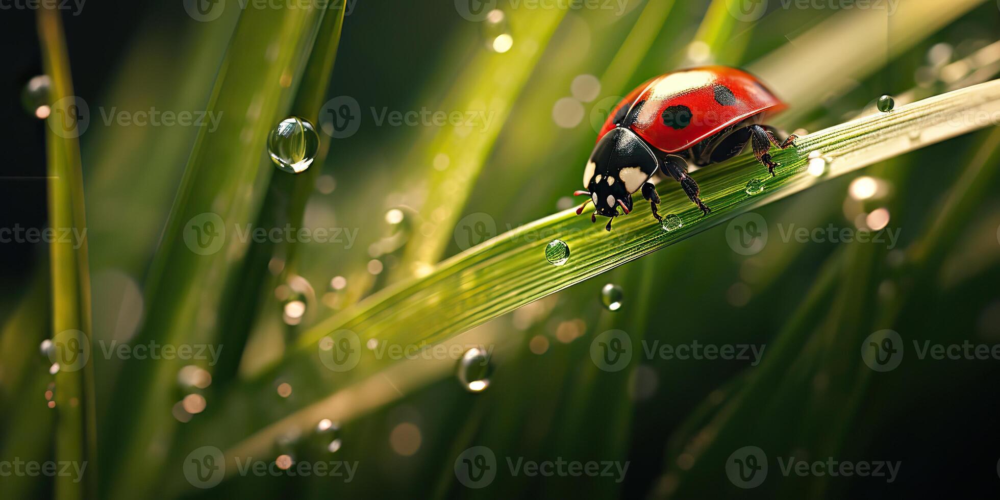 ai generado. ai generativo. foto realista ilustración de mariquita insecto. gráfico Arte