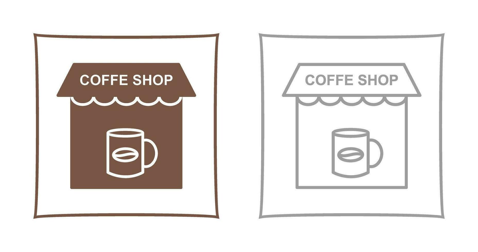 Coffee Shop Vector Icon