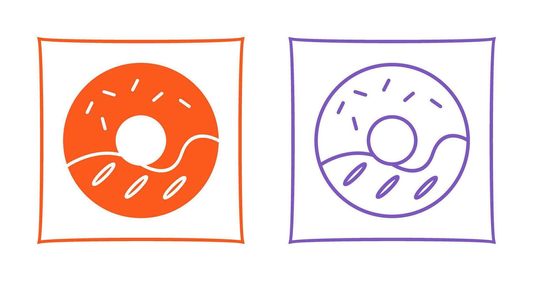 Cream Doughnut Vector Icon