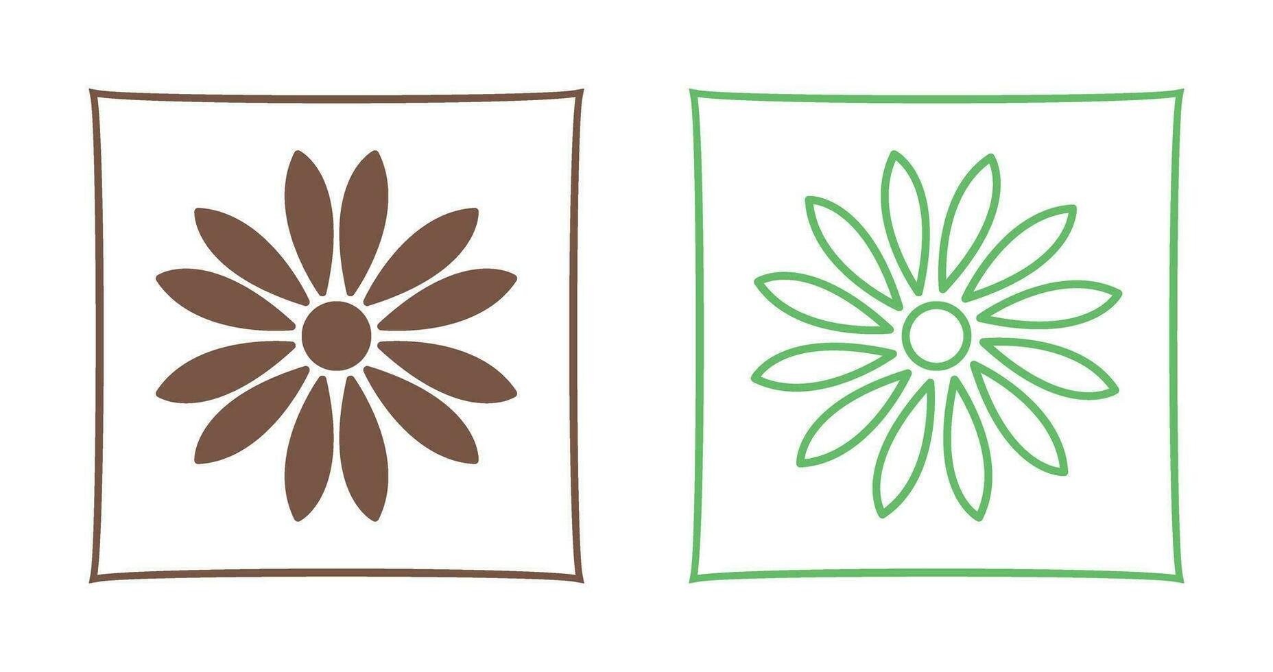 Unique Flower Vector Icon
