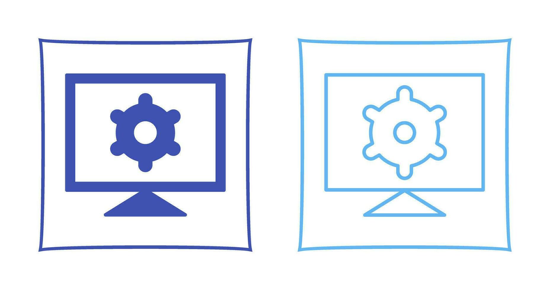 Computer Settings Vector Icon