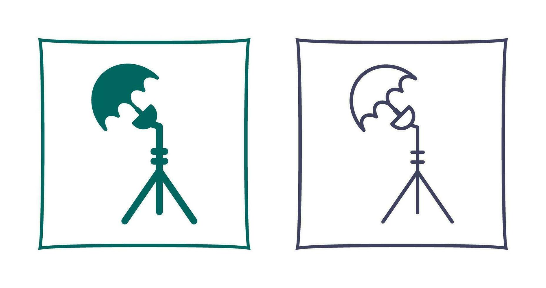 Unique Light Stand Vector Icon