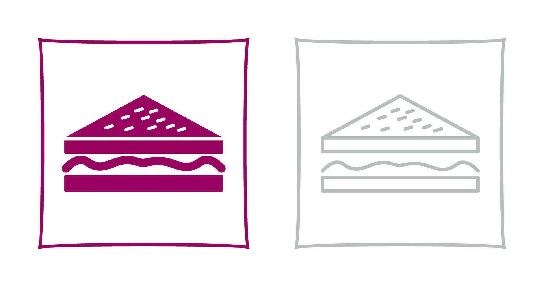 Unique Sandwich Vector Icon