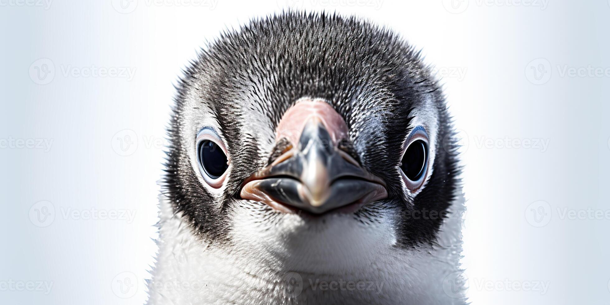 . . Photo illustration of little baby penguin cute funny face. Graphic Art