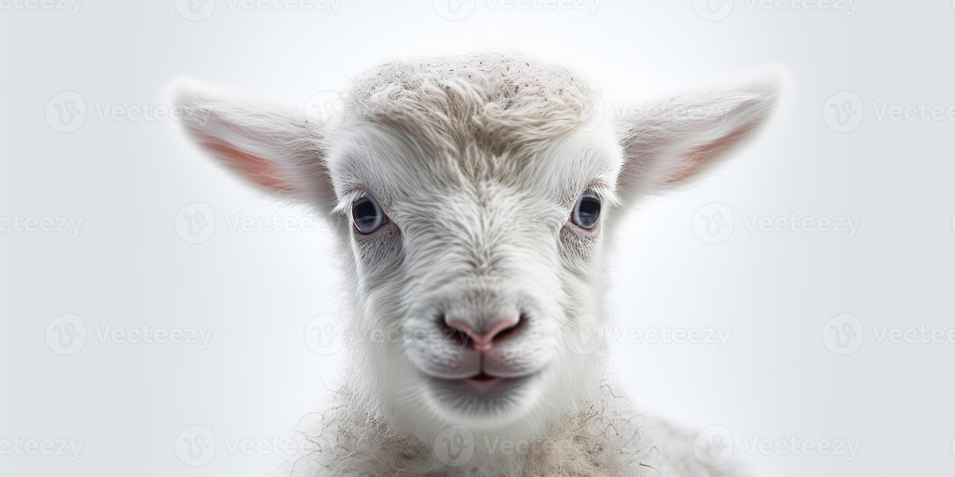 . . Photo illustration of baby little goat portrait face. Graphic Art