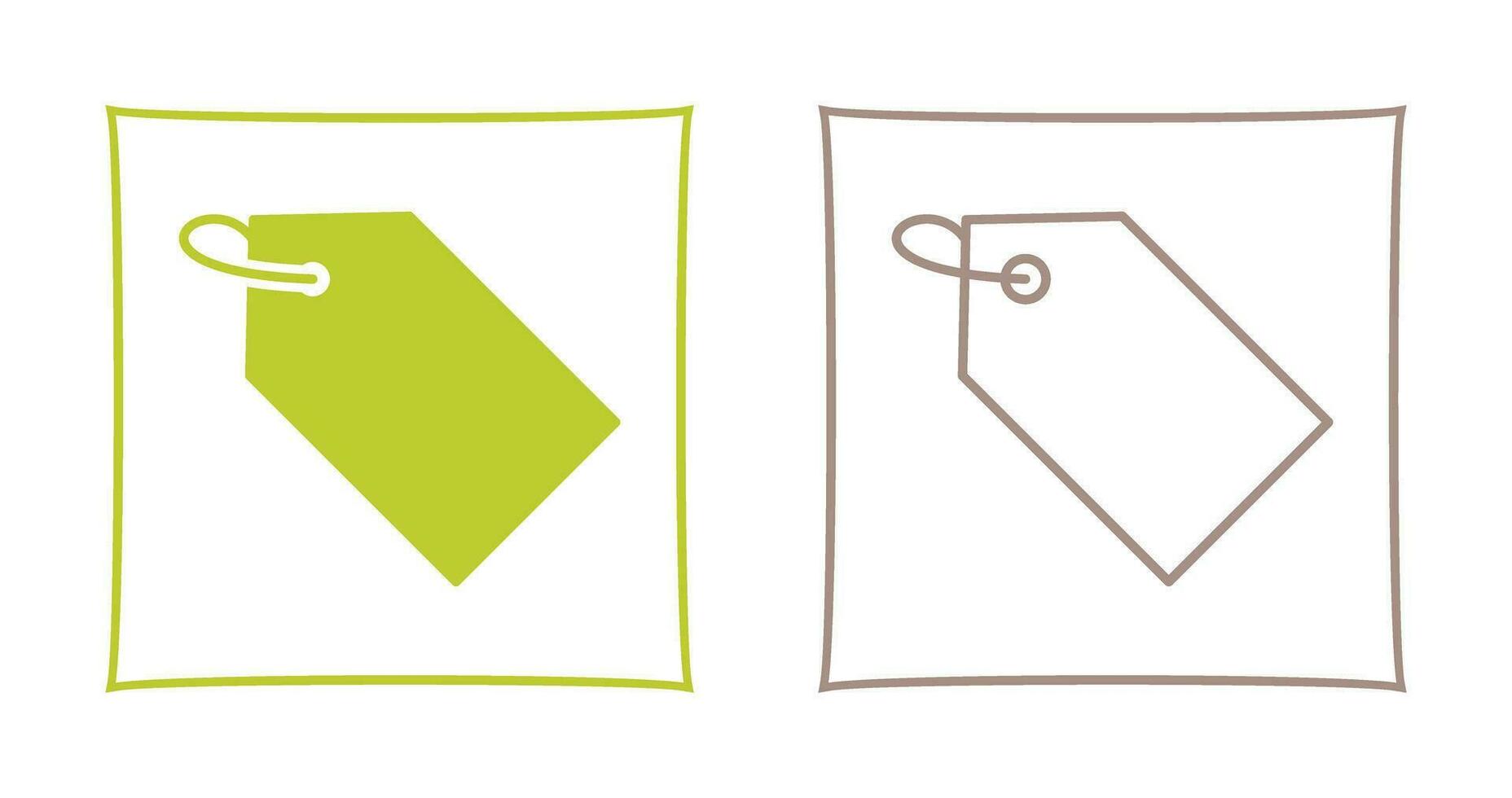 Unique Tag Vector Icon