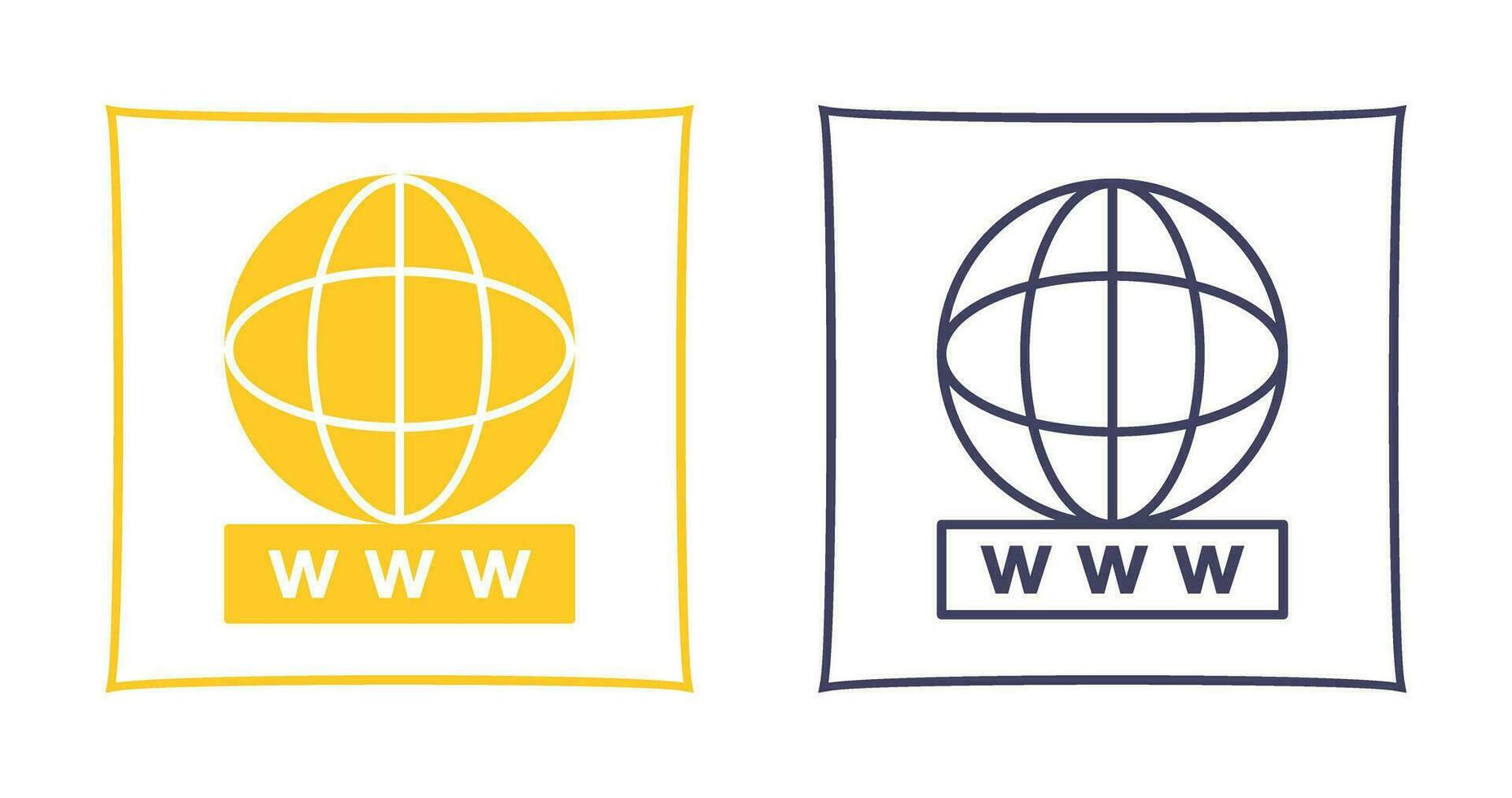 Unique World Wide Web Vector Icon