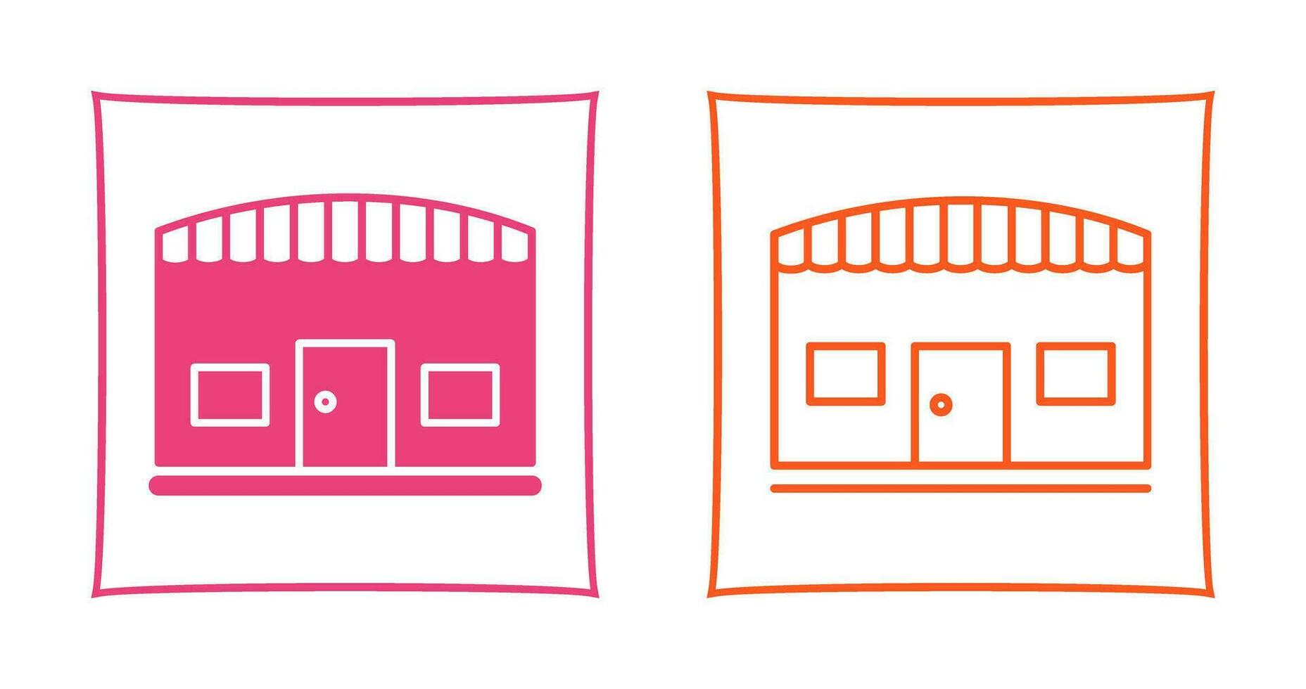 Unique Store Vector Icon