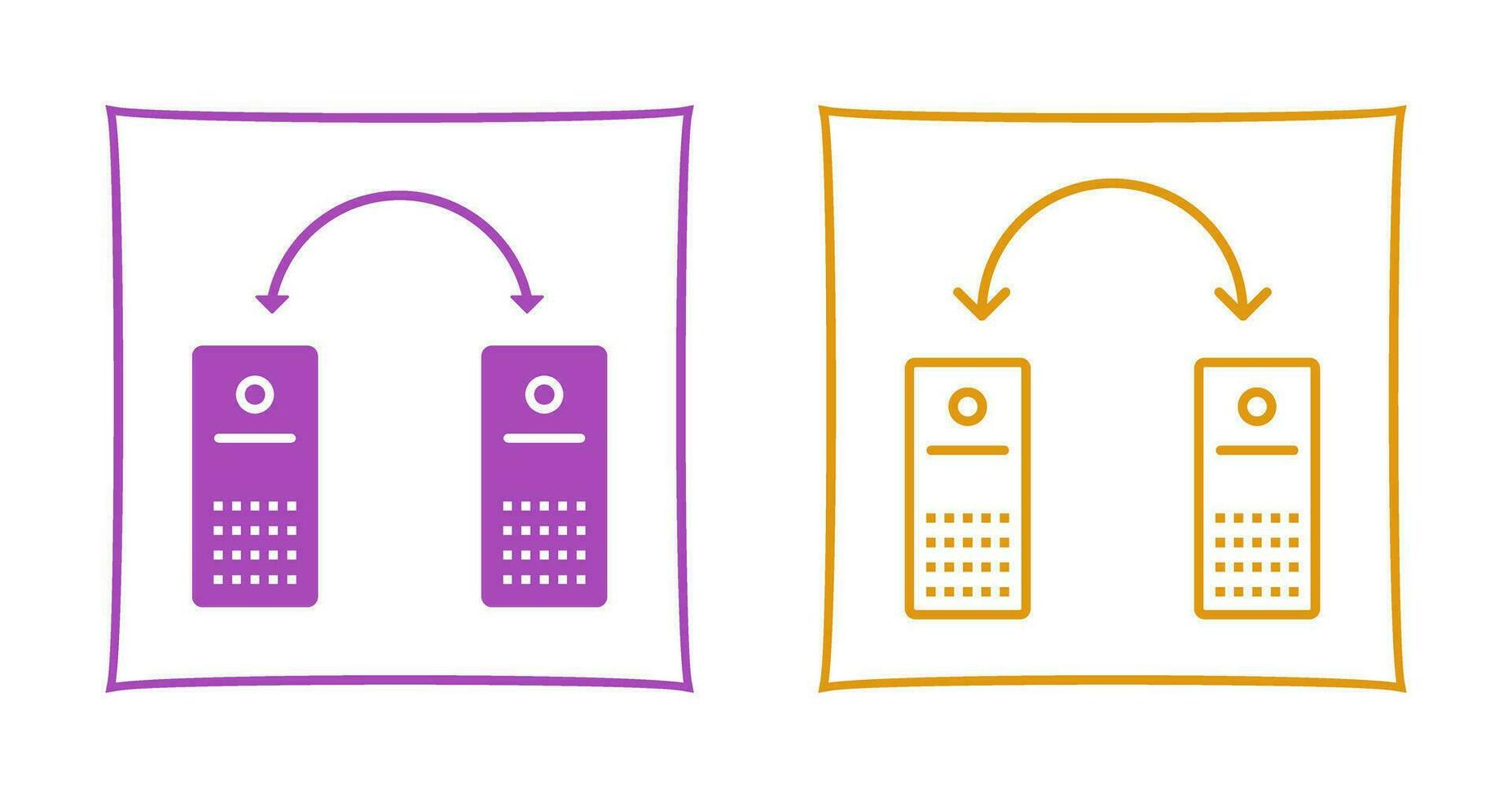 Unique Connected Systems Vector Icon