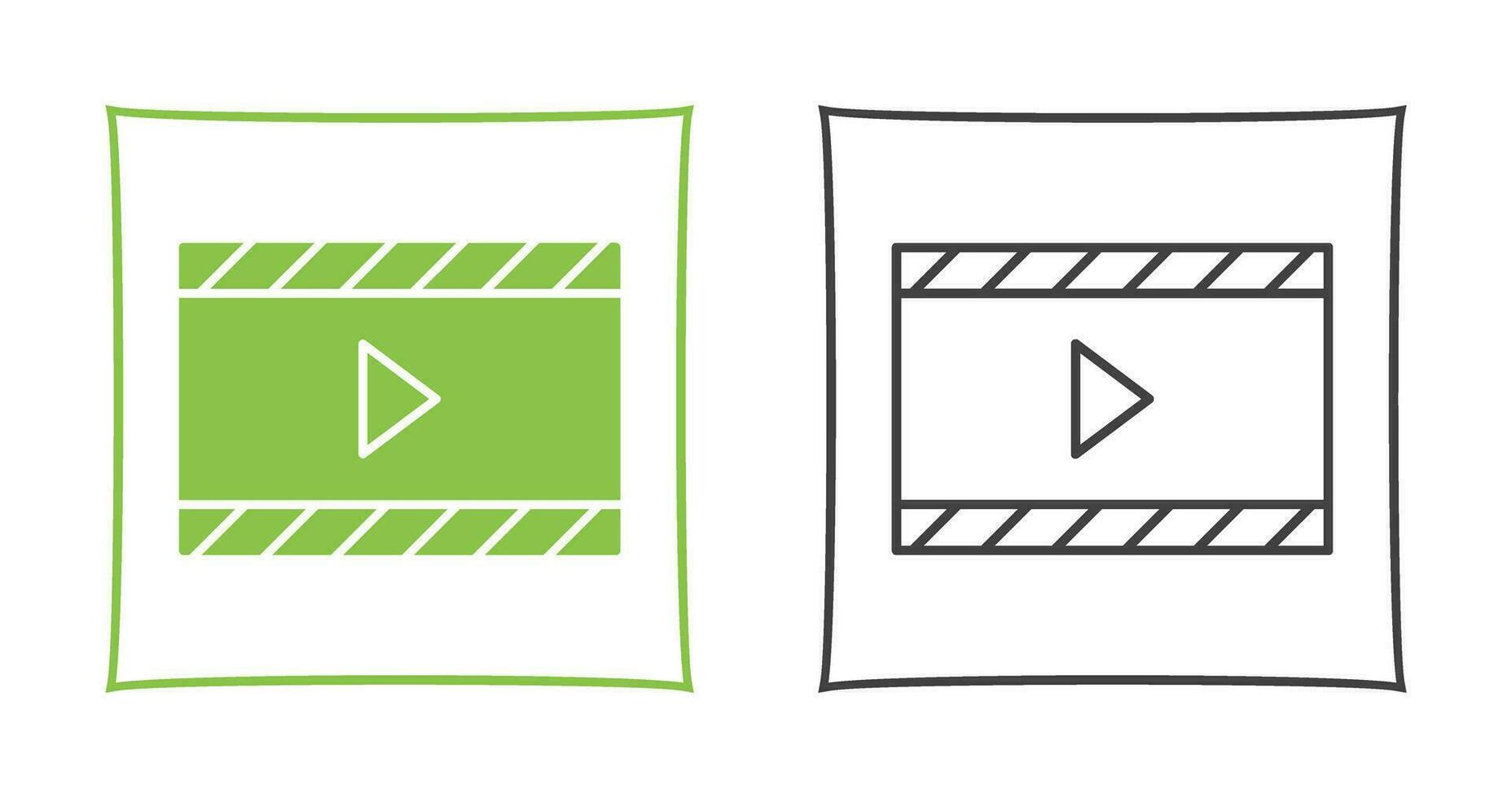 Unique Video and Animation Vector Icon