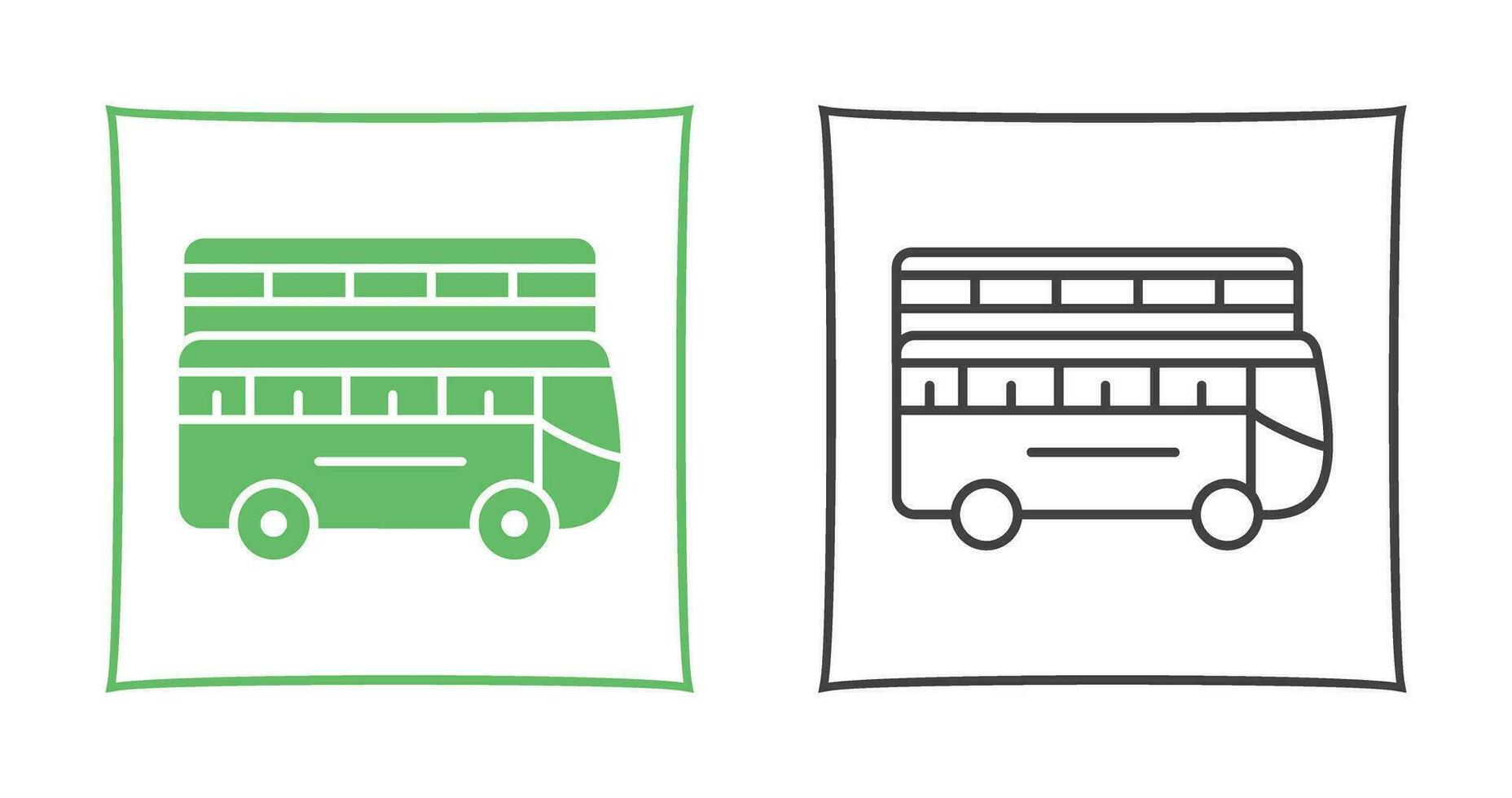 Double Bus Vector Icon