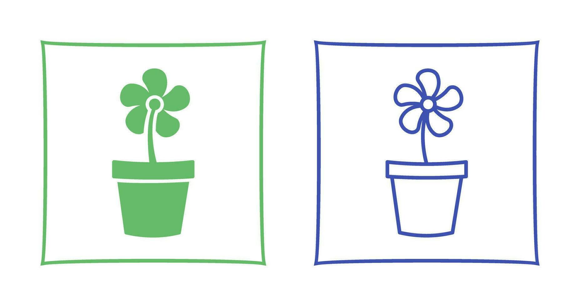 Flower Pot Vector Icon