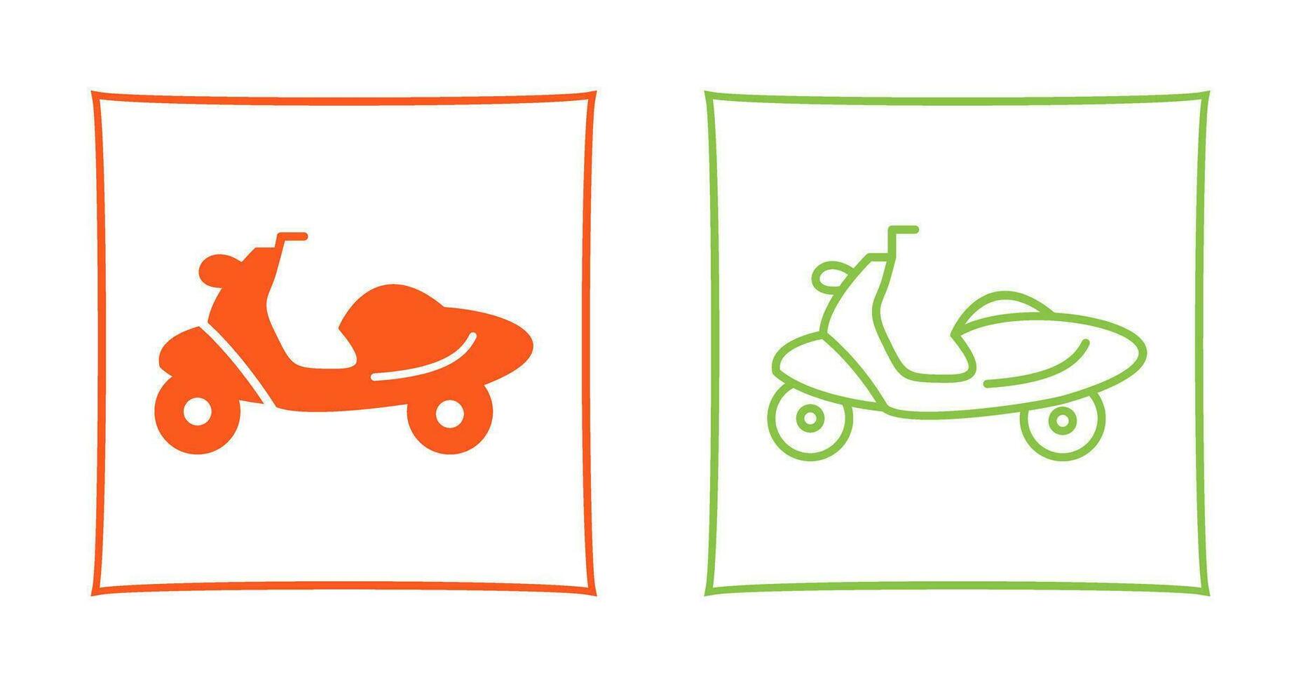 icono de vector de scooter