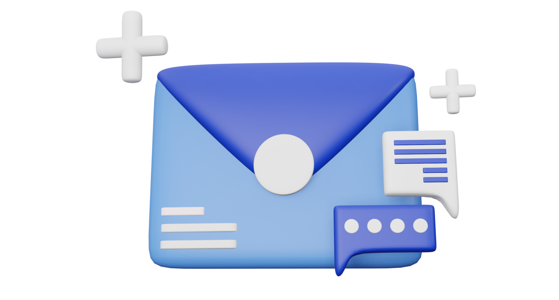 3d business mail send icon concept designs png