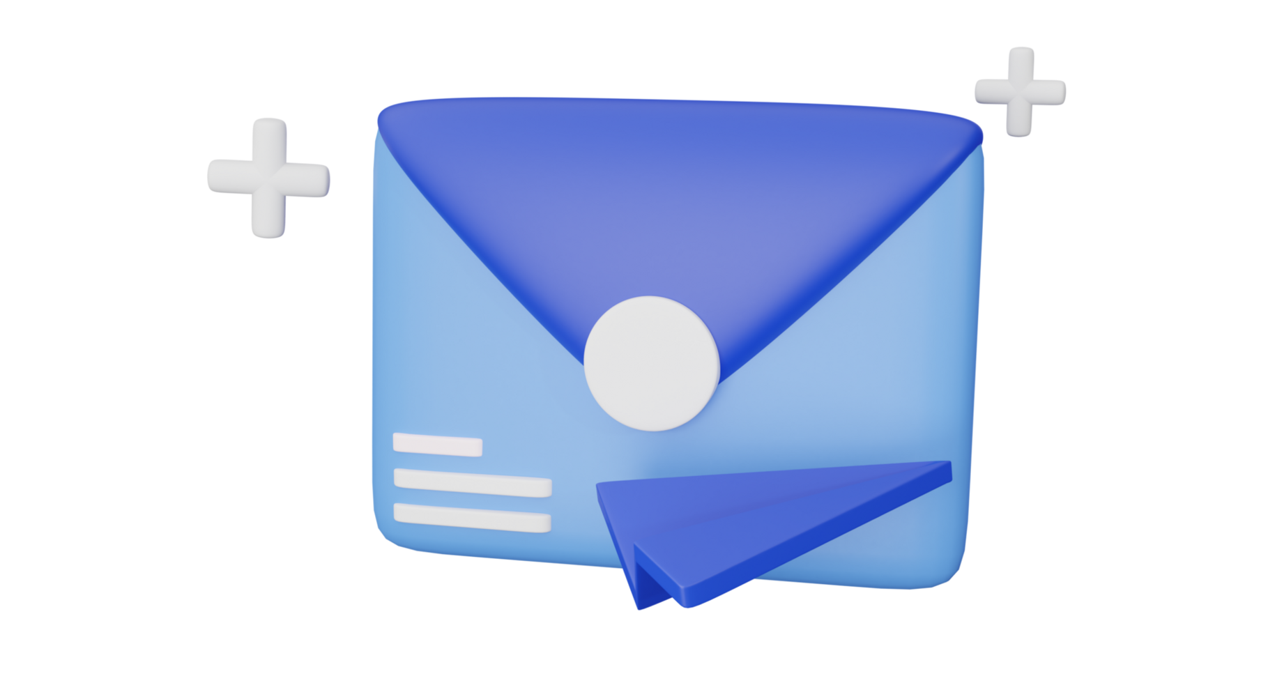 3d negocio correo enviar icono concepto diseños png