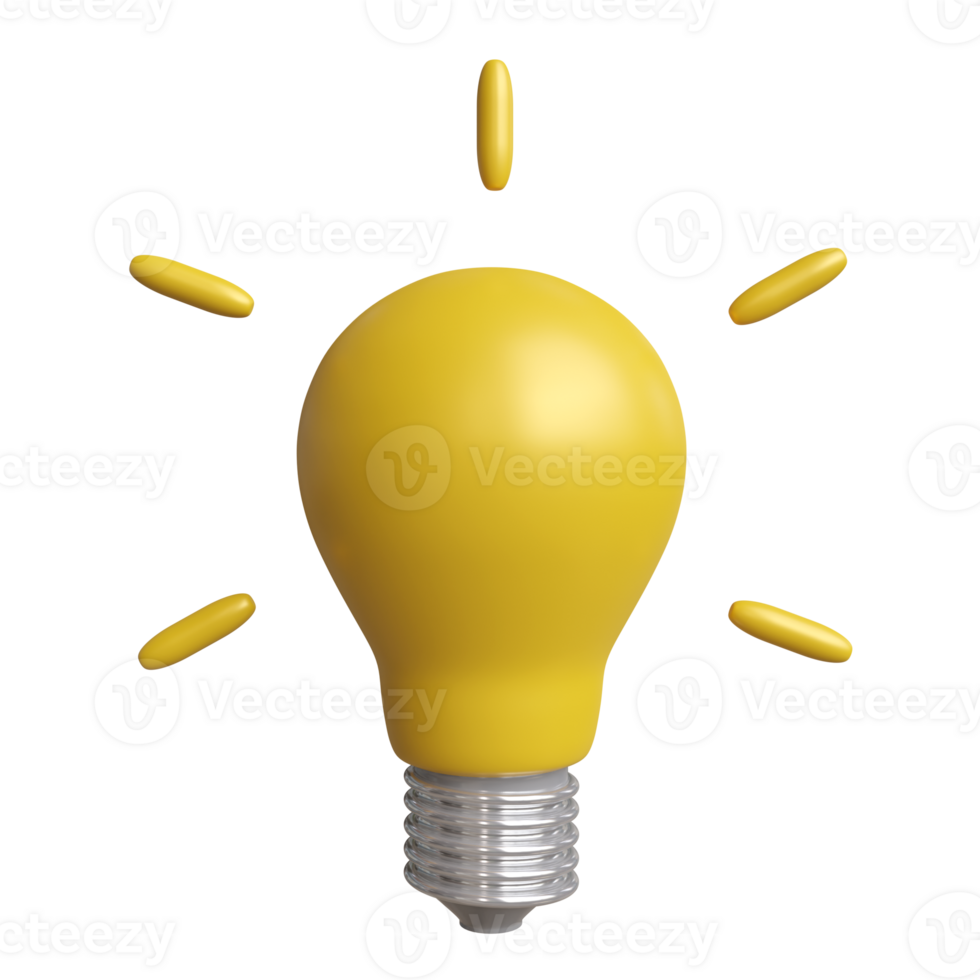 light bulb, idea, creativity and innovation illustration for design png