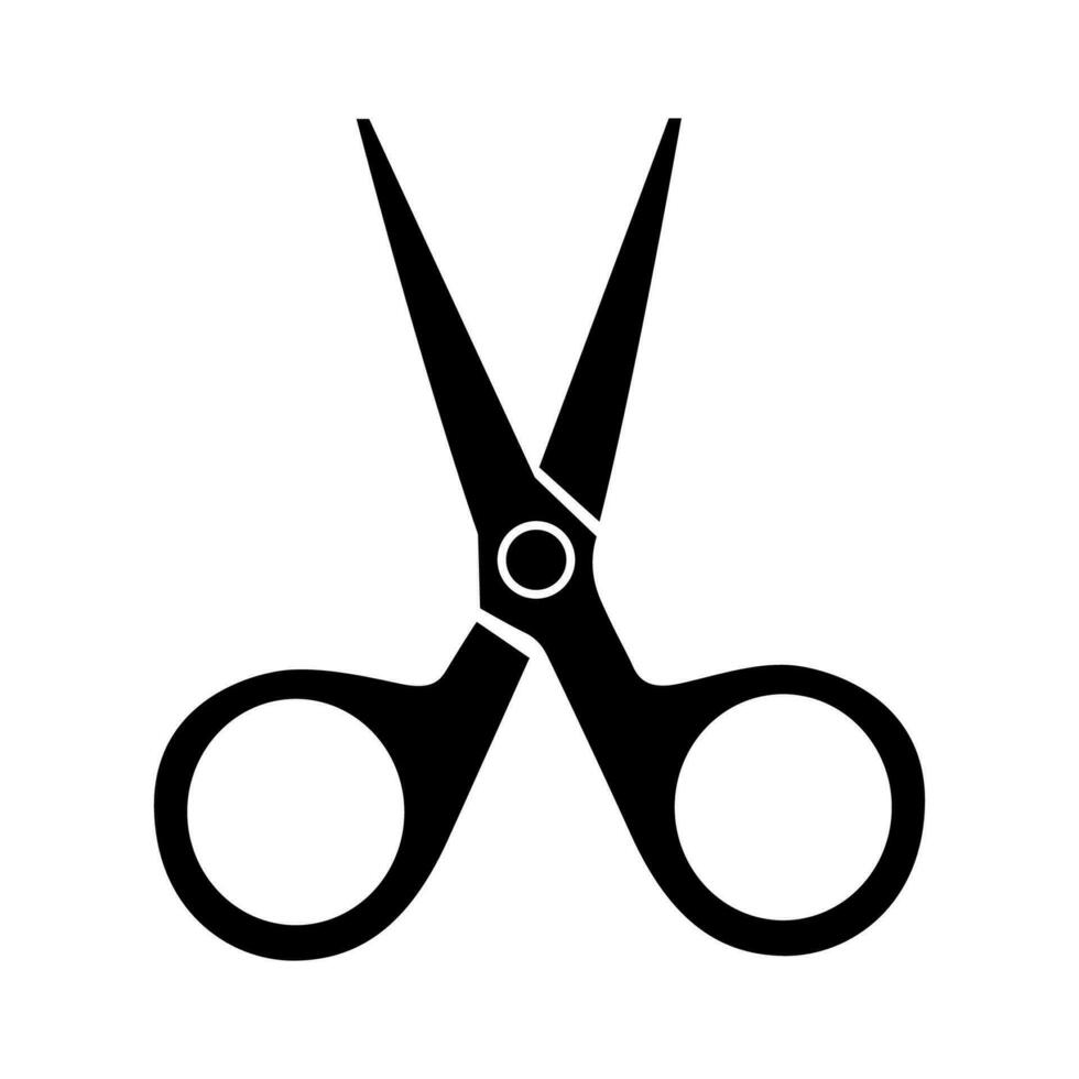 Simply Black Scissors Icon. Vector Illustration
