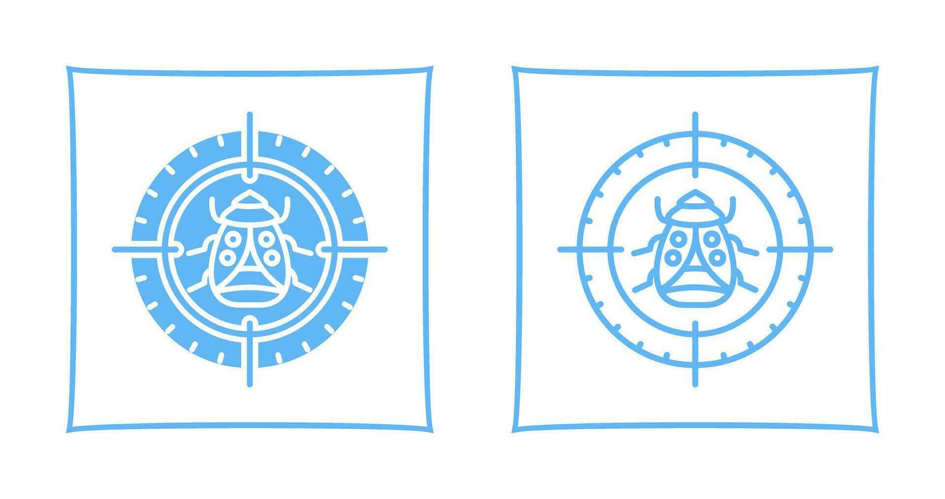 Bug Target Vector Icon