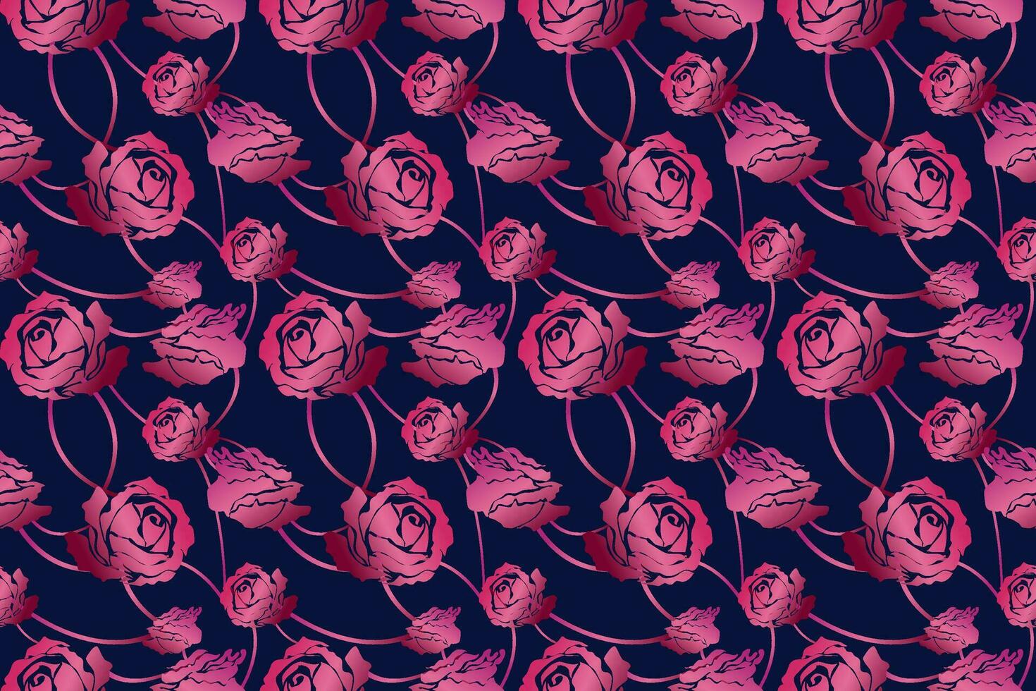 Flower rose blooming seamless pattern for wallpaper,textile,fabric,clothes,decoration vector
