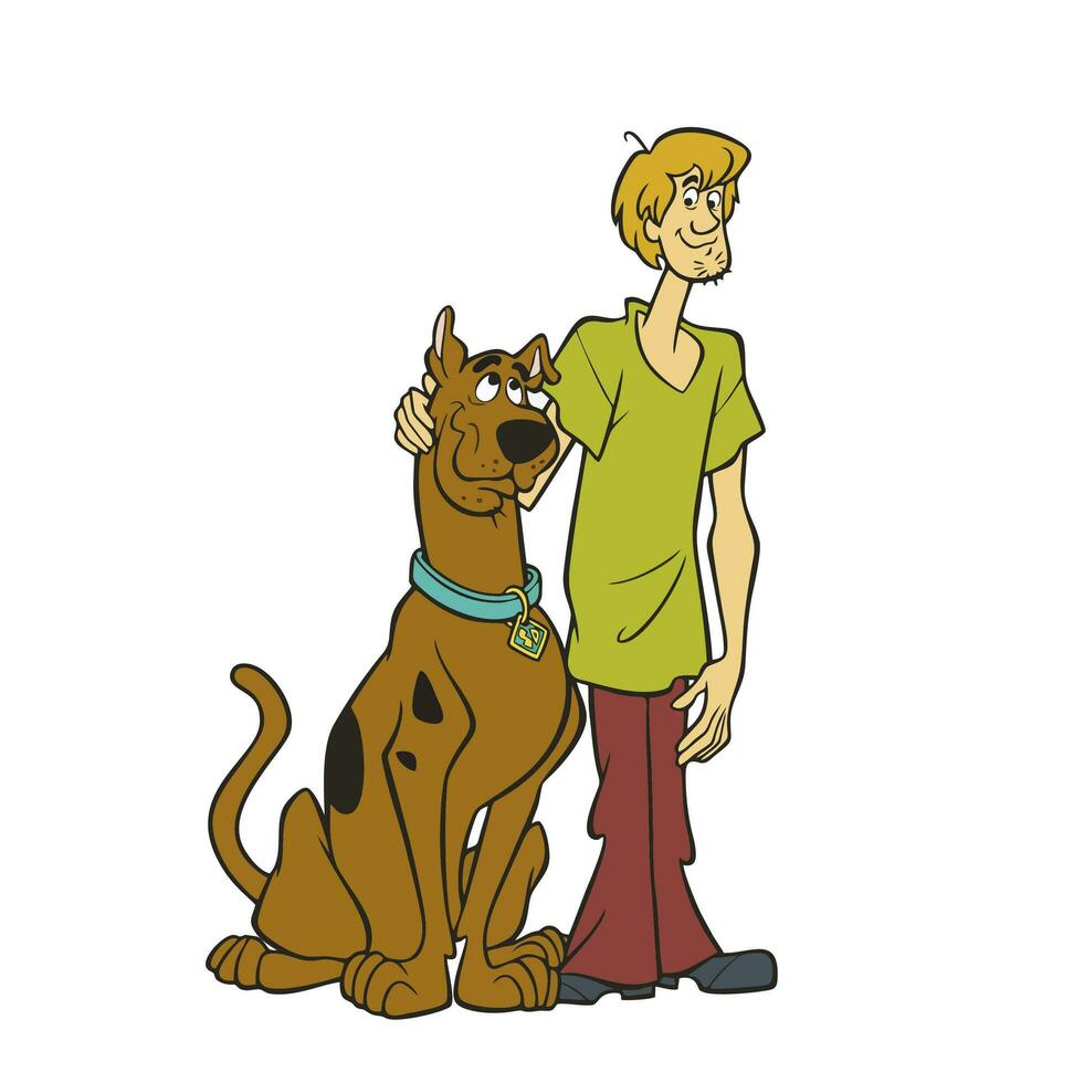 character illustration in scooby doo vector