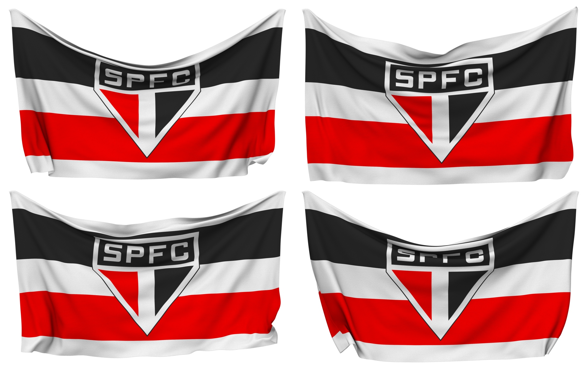 são paulo futebol clube, são paulo futebol clube fixado bandeira a partir de cantos, isolado com