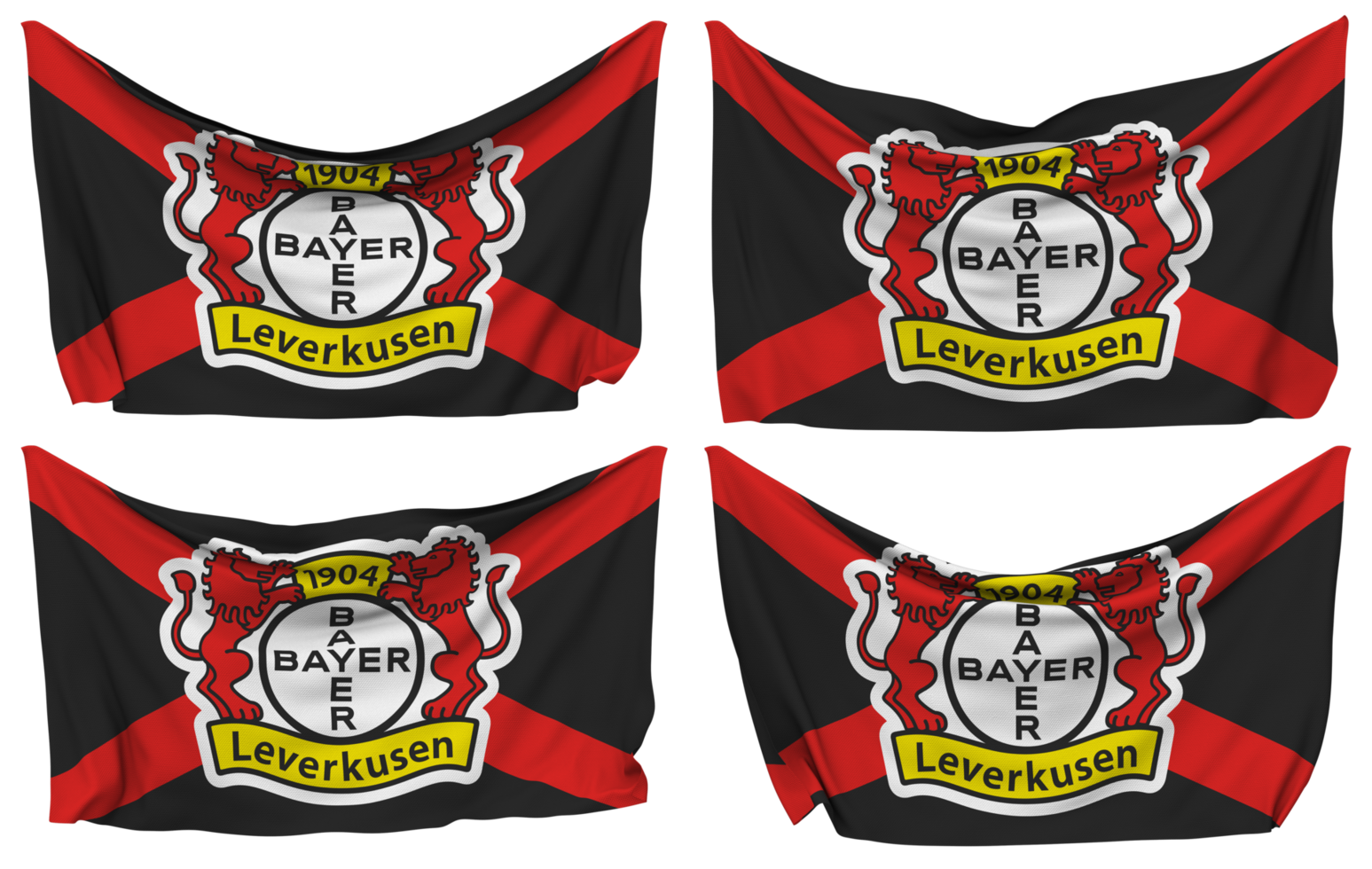 Bayer 04 Leverkusen, Bayer Leverkusen Pinned Flag from Corners
