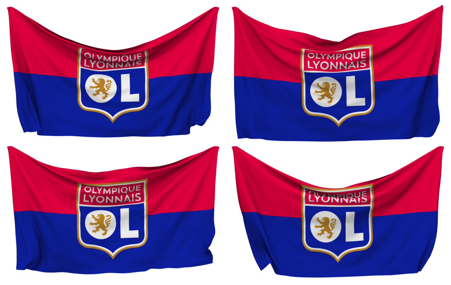 Olympique Lyonnais Football Club, Lyon Pinned Flag from Corners