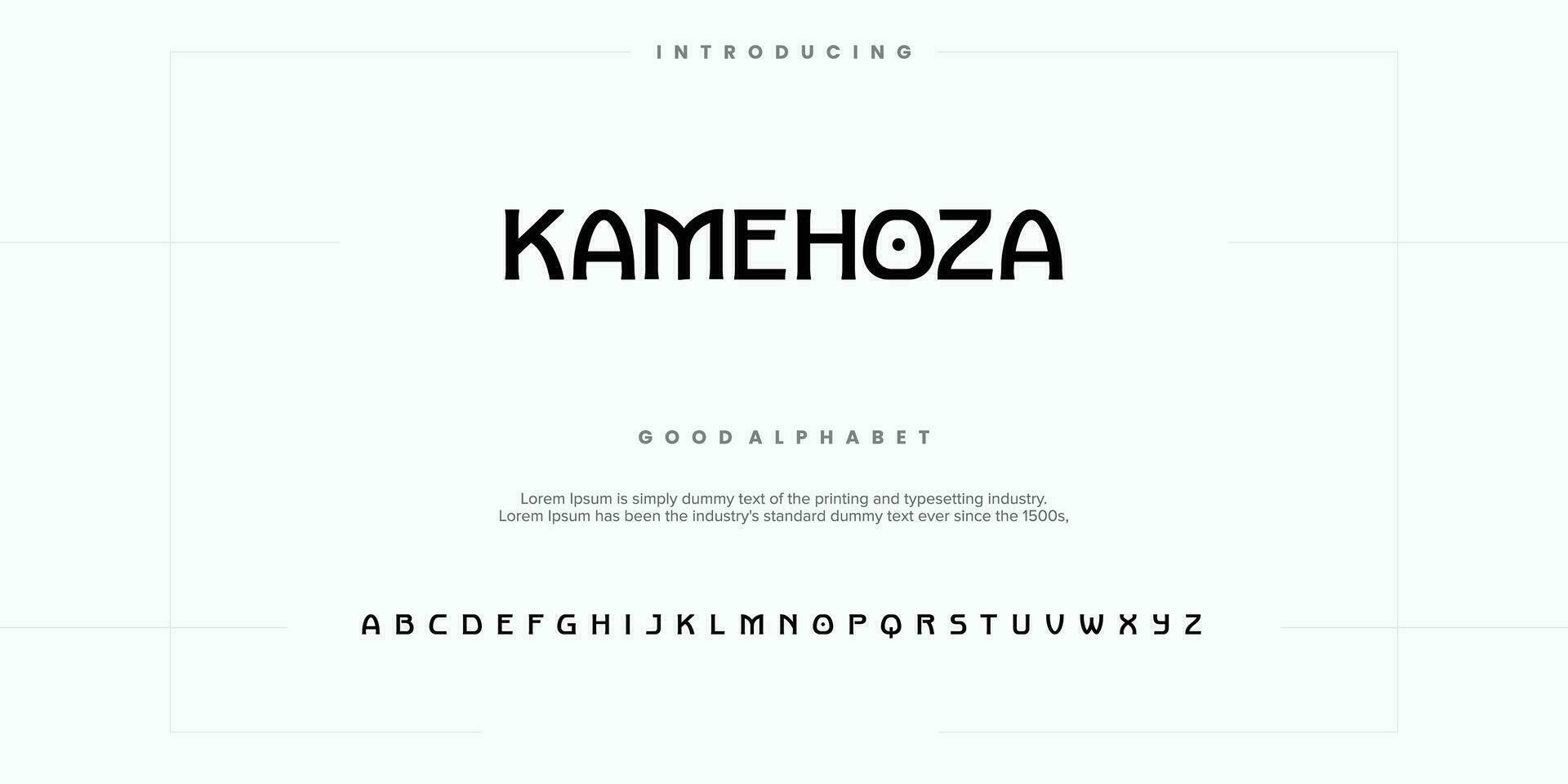 Abstract Fashion font alphabet. Minimal modern urban fonts for logo, brand etc. Typography typeface uppercase lowercase and number. vector illustration