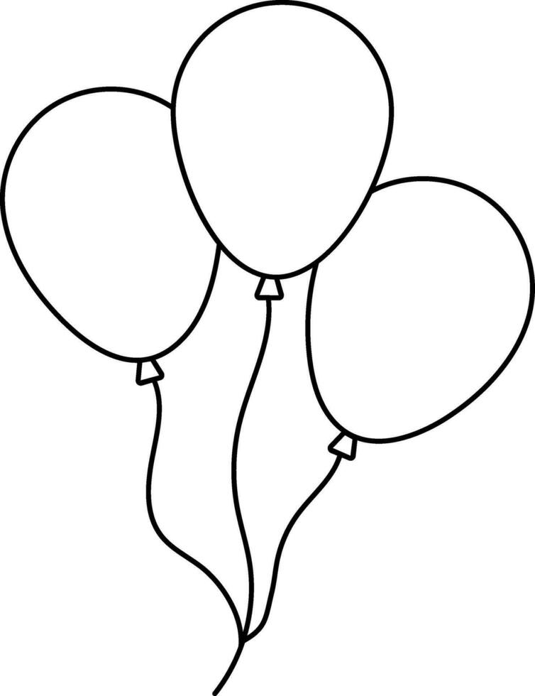 vector globos firmar o símbolo.