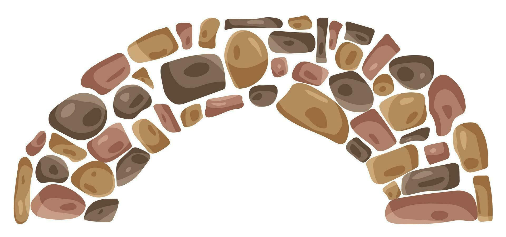 Cartoon stone path vector