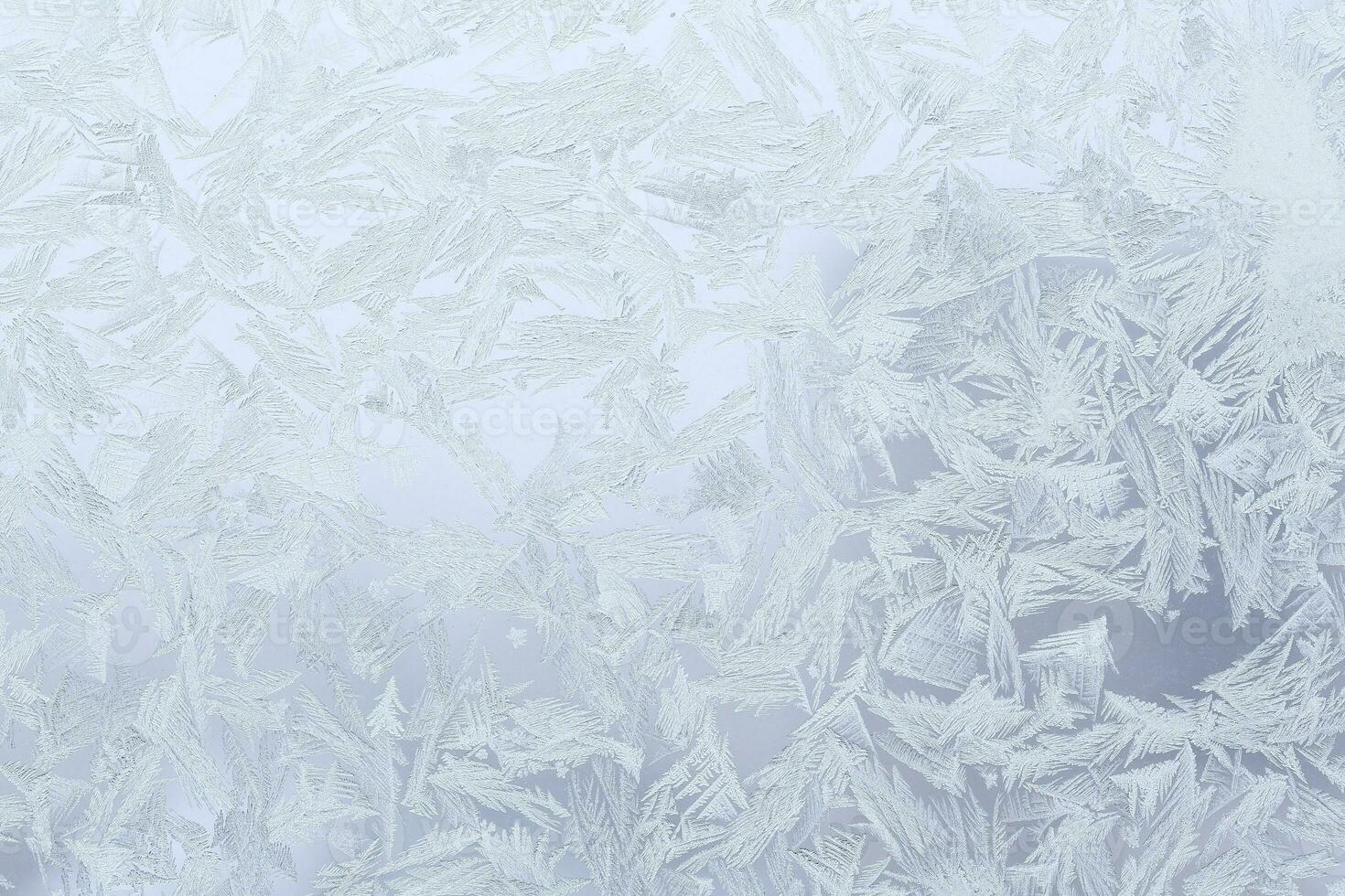 Frozen window glass photo