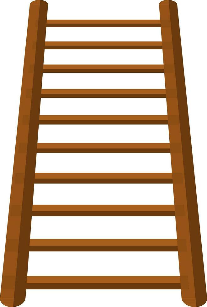 Flat style icon of a ladder. vector